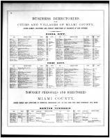 Miami County Directory 1, Miami County 1875